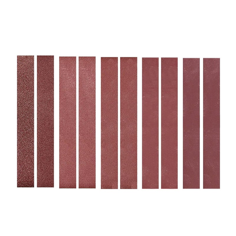 SIUKE Abrasive Belt, 30 * 380mm Sanding Belts (1.18x14.96 inch) 10Pcs Belts (60/60/80/120/240/320/400/600/800/1000 Grits, One for Each Type) for Home Use Mini Belt Sander, Brown - Image 1